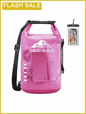 Waterproof Dry Bag Backpack PVC Adjustable Straps Boating Kayaking